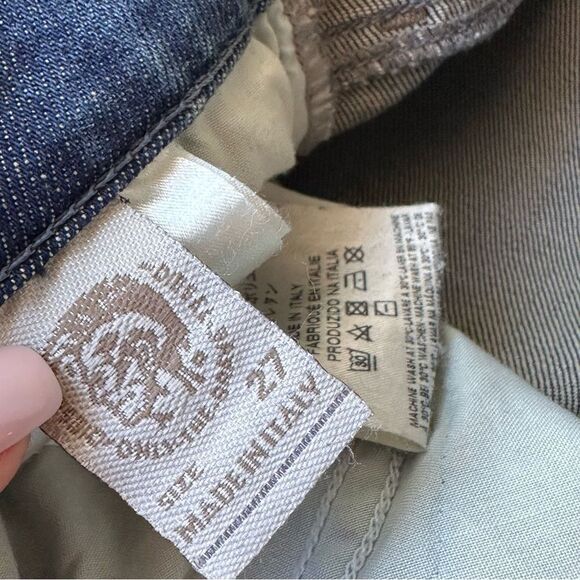 Diesel Grupee Distressed Thrashed Low Rise Skinny Denim Jeans Sz 27 - Picture 8 of 11